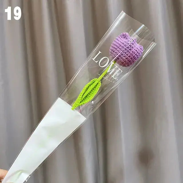 Hand-Knitted Fake Flower