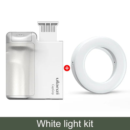 Ulanzi CapGrip Wireless Bluetooth Smartphone Selfie Booster Handle Grip Phone Stabilizer Stand Holder Shutter Release 1/4 Screw | Adjustable Phone Holder for Perfect Shots | Portable and Lightweight