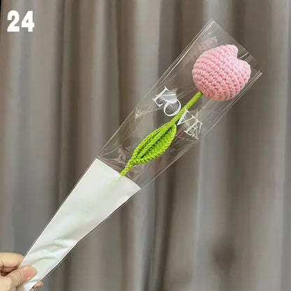 Hand-Knitted Fake Flower