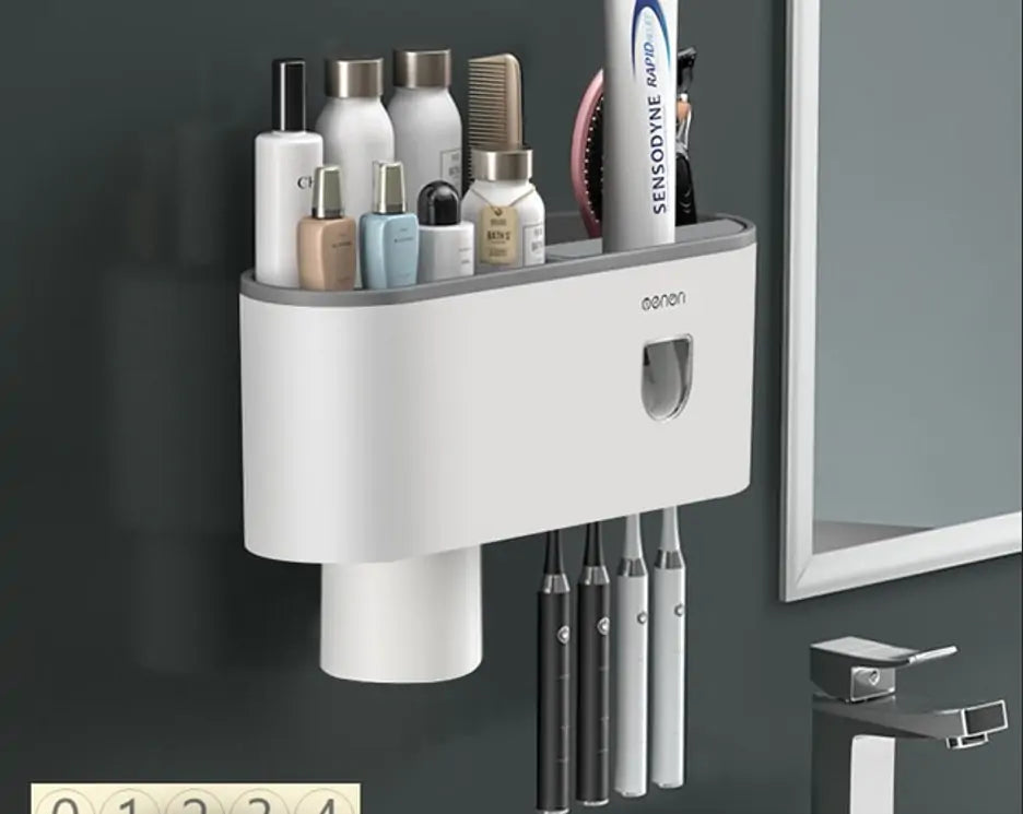 Magnetic Inverted Toothbrush Holder | Hygienic &amp; Space-Saving Design [Free Shipping]