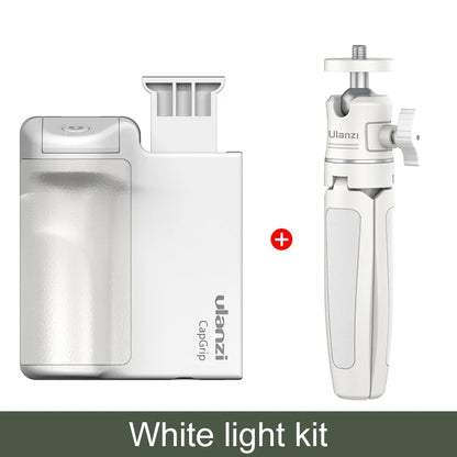 Ulanzi CapGrip Wireless Bluetooth Smartphone Selfie Booster Handle Grip Phone Stabilizer Stand Holder Shutter Release 1/4 Screw | Adjustable Phone Holder for Perfect Shots | Portable and Lightweight