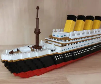 Cruise Ship DIY Model Building Blocks – Creative Building Set for Kids and Adults
