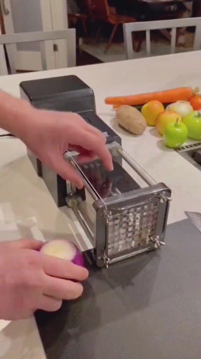 Electric French Fry Cutter With Blades Stainless Steel Vegetable Potato Carrot For Commercial Household