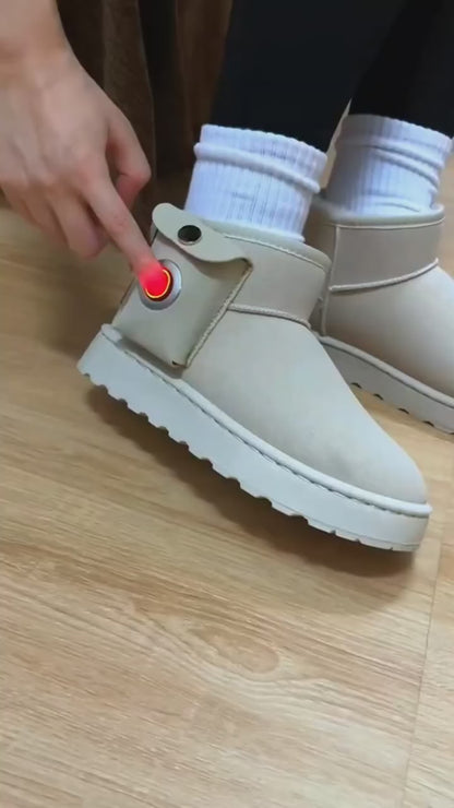 Electric Heating Cotton Shoes Charging Heating Boots Winter Home Office