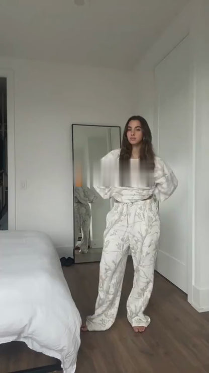 2024 Autumn Winter Two Piece Sets Women Camouflage Hoodie Maple Leaf Print Sweatshirt Suit Sports Hoodie Sportswear