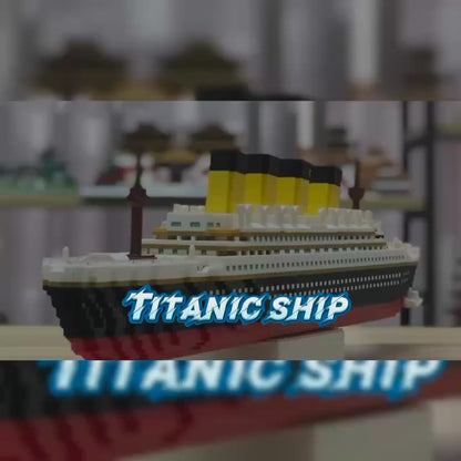 Cruise Ship DIY Model Building Blocks – Creative Building Set for Kids and Adults