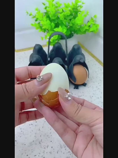 Penguin-Shaped Boiled Egg Cooker – 3-in-1 Egg Holder for Cooking, Serving, and Storage
