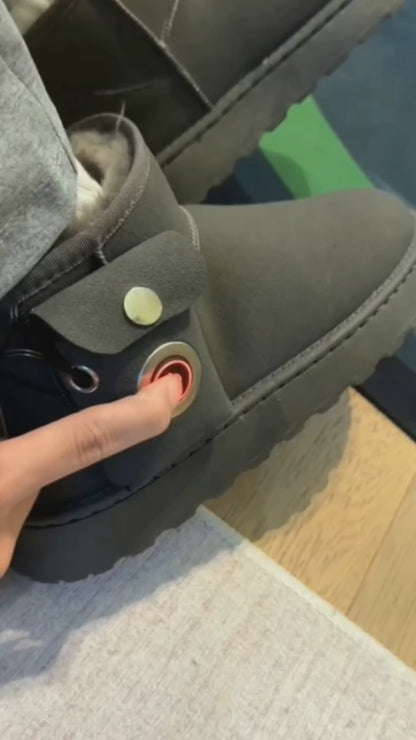 Electric Heating Cotton Shoes Charging Heating Boots Winter Home Office