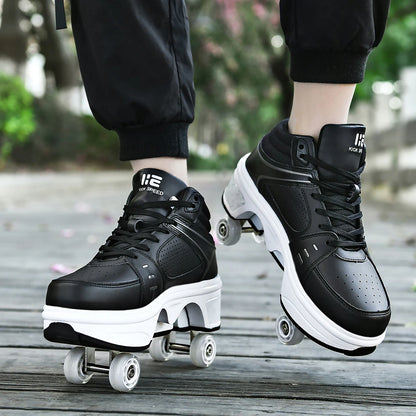Shining Roller Skate Shoes – Stylish, Versatile, and Fun Footwear for Walking and Skating