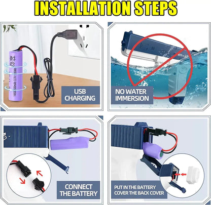 Water Gun Electronic Toy Children High Pressure Automatic Powerful Glock Water Gun Electric Toy for Children Summer Toys Adults