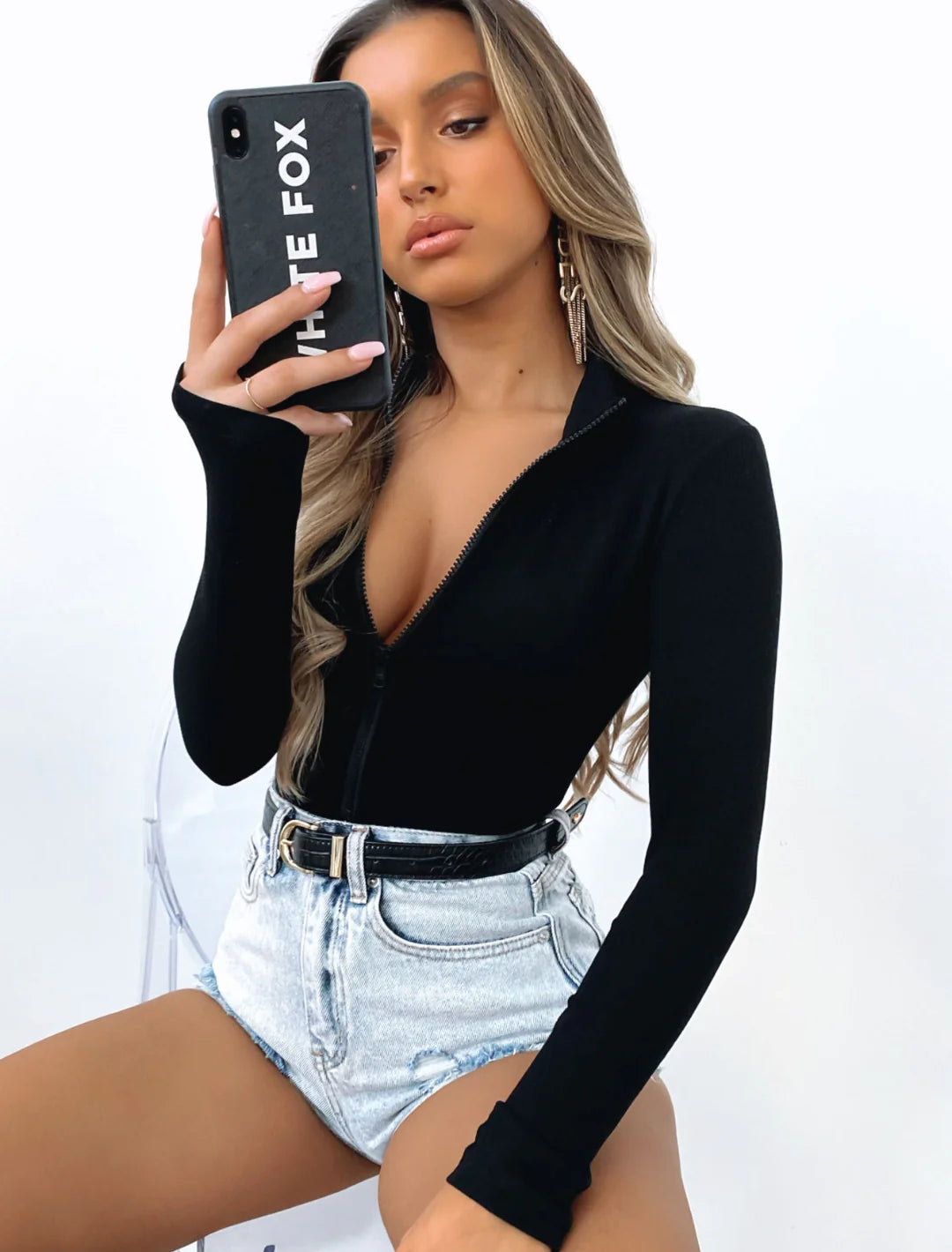 Women's Zip-Up Body Suit