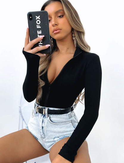 Women's Zip-Up Body Suit