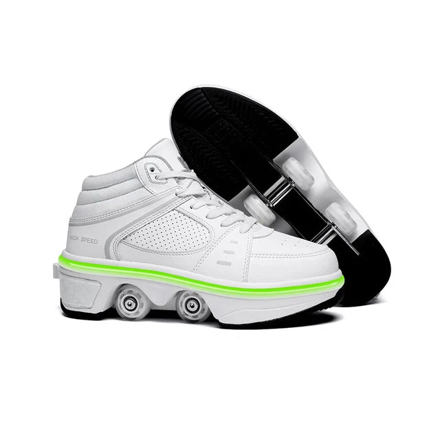 Shining Roller Skate Shoes – Stylish, Versatile, and Fun Footwear for Walking and Skating